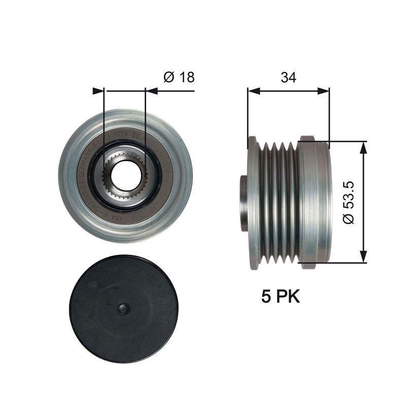 GATES Alternator Freewheel Clutch DriveAlign®