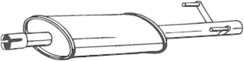 BOSAL Middle Silencer