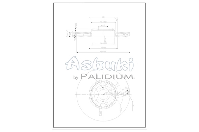 2x ASHUKI by Palidium Bremsscheibe