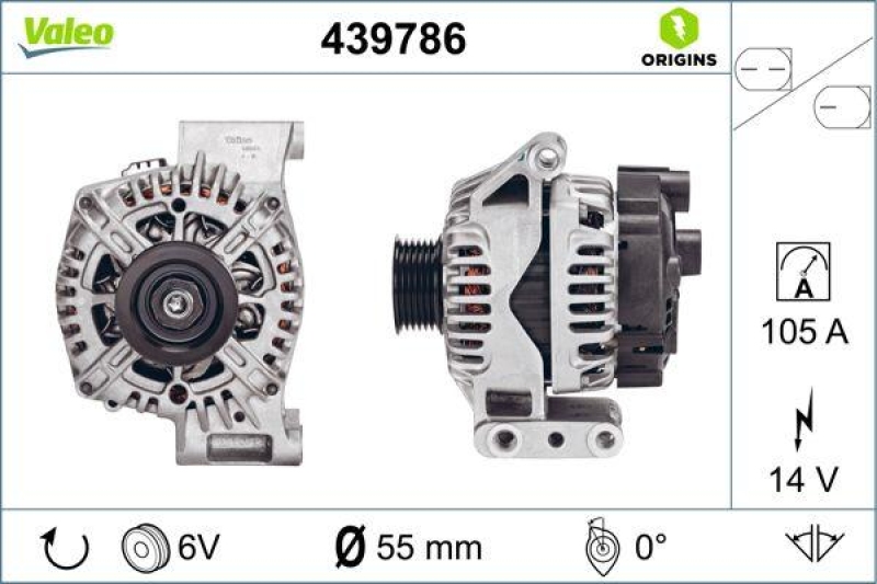 VALEO Generator VALEO ORIGINS NEW OE TECHNOLOGIE