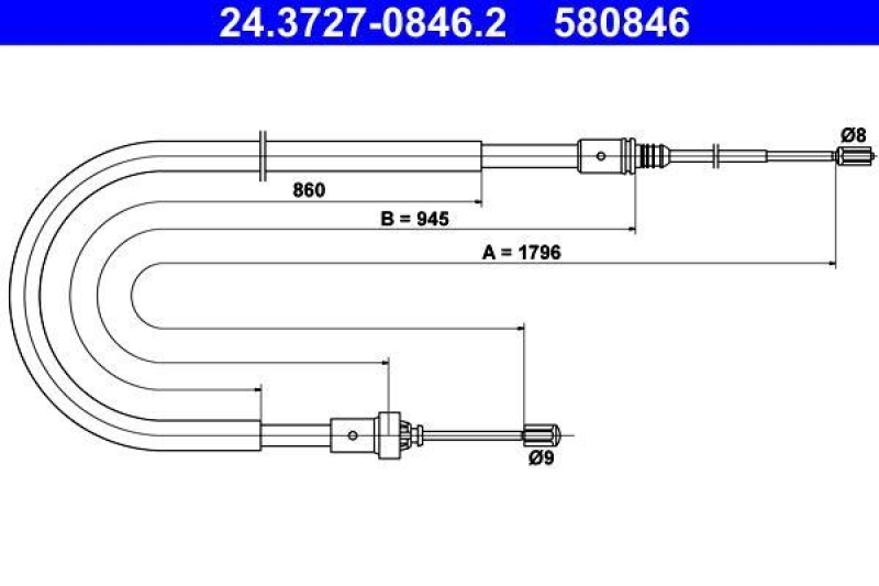 ATE Cable, parking brake