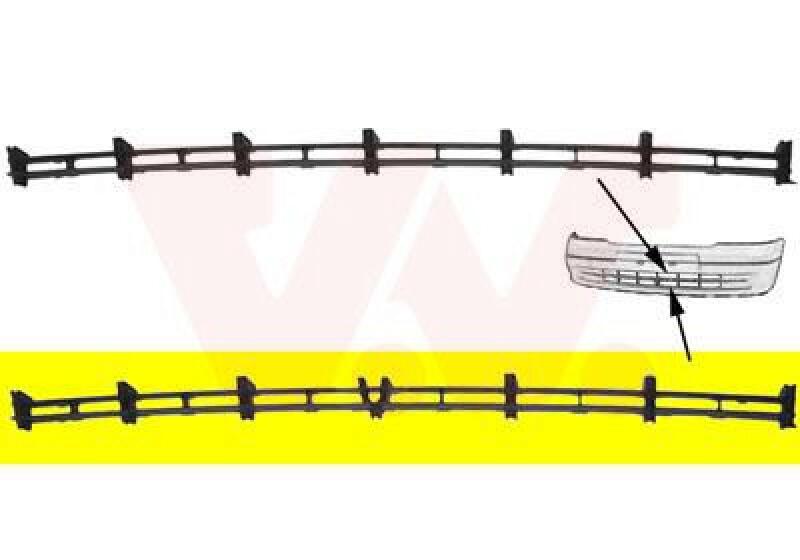 VAN WEZEL Ventilation Grille, bumper ** Equipart **