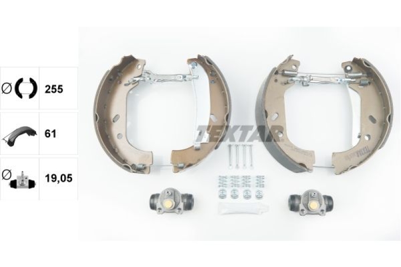 TEXTAR Bremsbackensatz Shoe Kit Pro 84047800