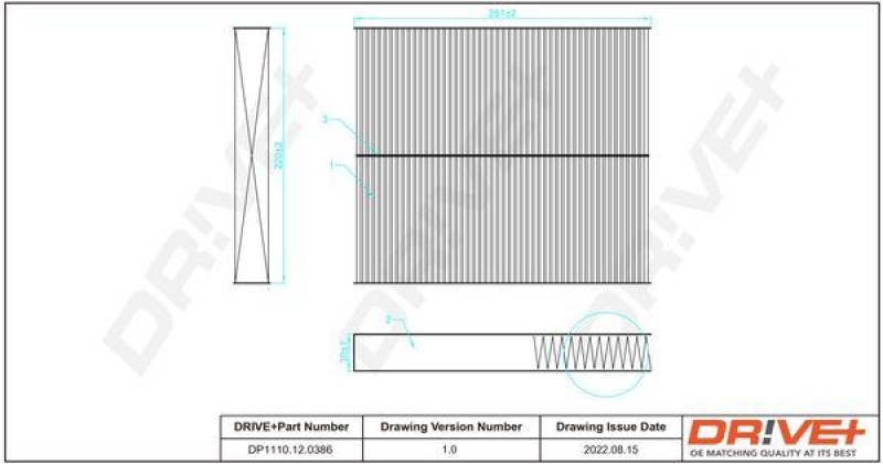 Dr!ve+ Filter, Innenraumluft