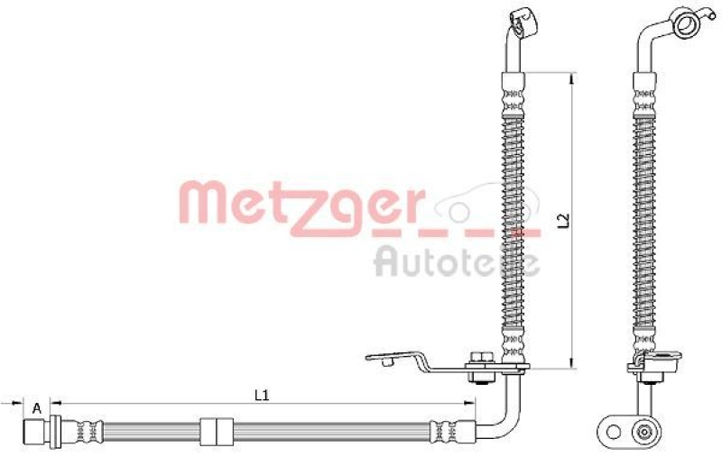METZGER Bremsschlauch 4110878