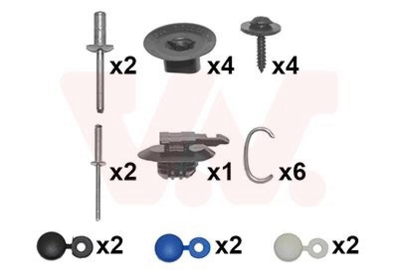 VAN WEZEL Mounting Kit, bumper