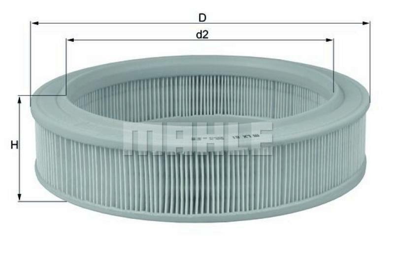 MAHLE ORIGINAL Luftfilter