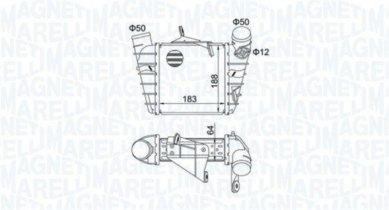 MAGNETI MARELLI Ladeluftk&uuml;hler 351319204750