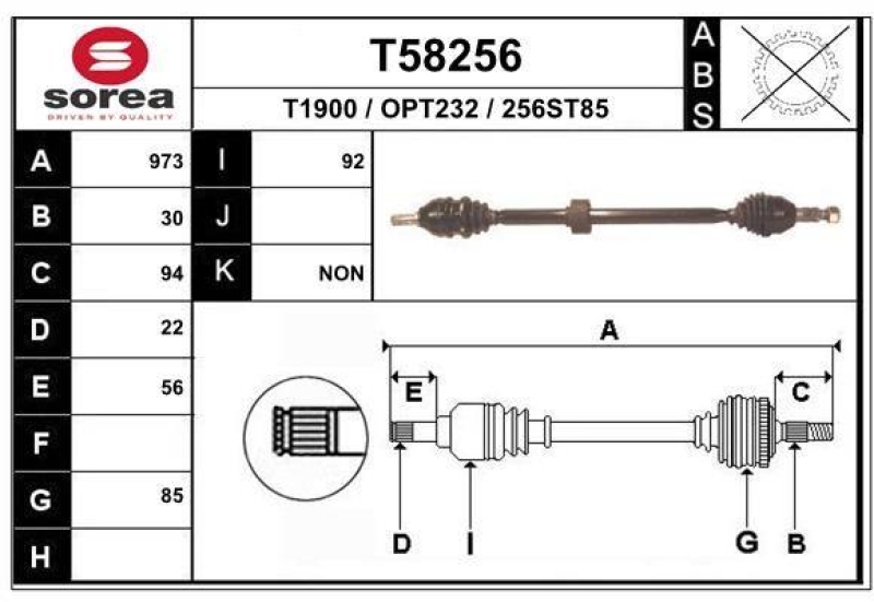 EAI Drive Shaft