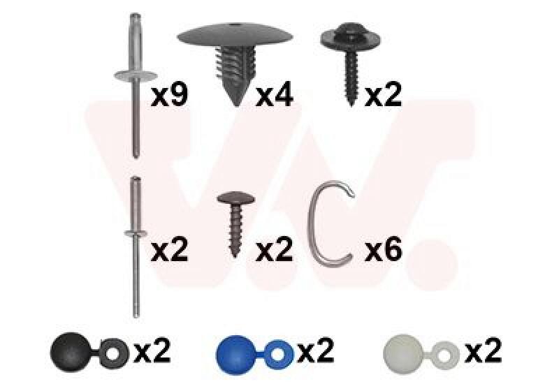 VAN WEZEL Mounting Kit, bumper