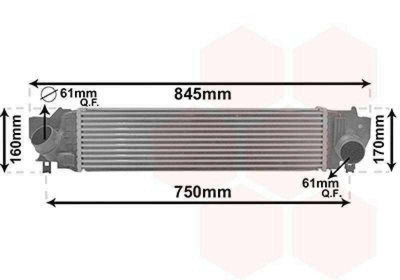 VAN WEZEL Intercooler, charger