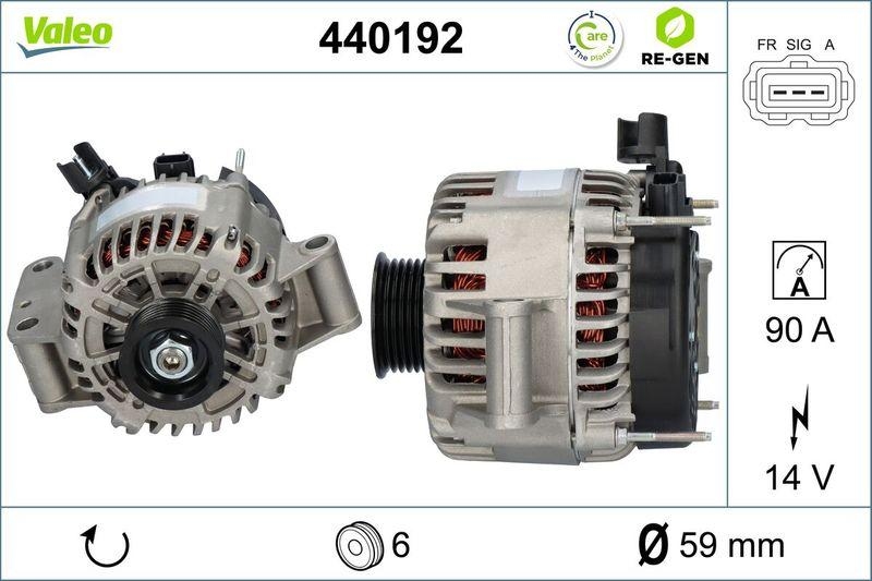 VALEO Alternator VALEO RE-GEN REMANUFACTURED
