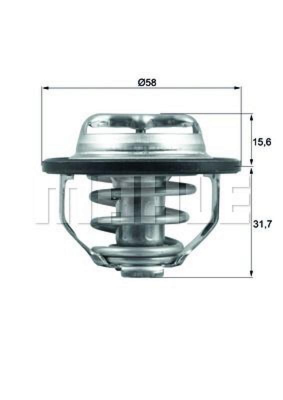 MAHLE Thermostat für Kühlmittel / Kühlerthermostat BEHR