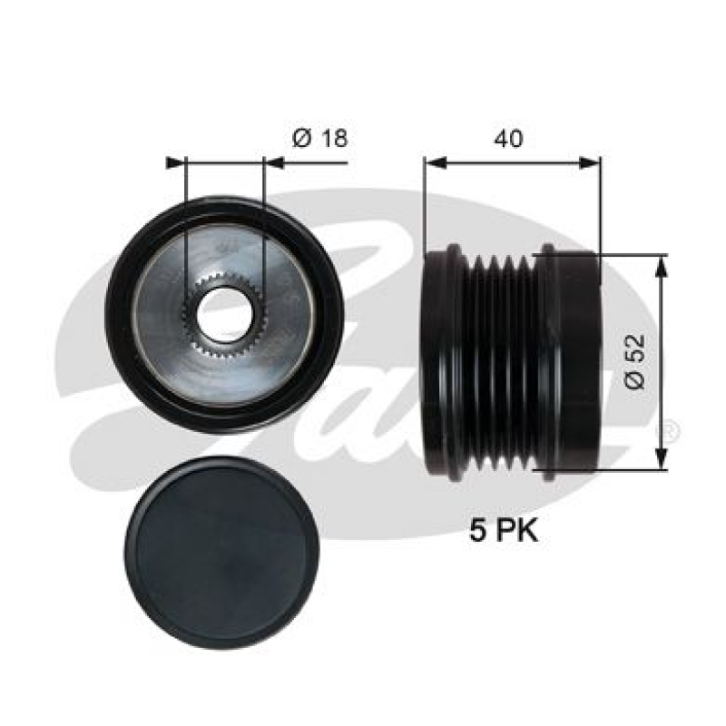 GATES Alternator Freewheel Clutch DriveAlign®