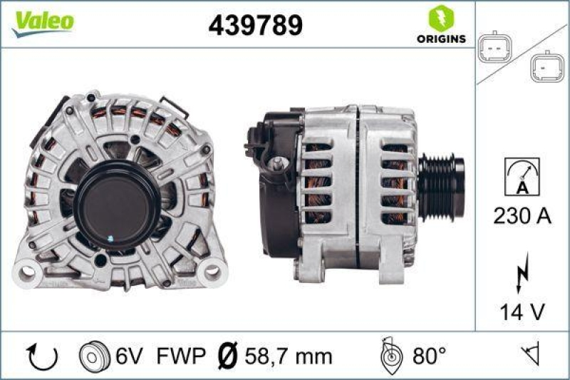 VALEO Generator VALEO ORIGINS NEW OE TECHNOLOGIE