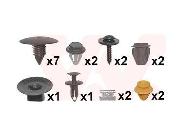 VAN WEZEL Mounting Kit, mud guard