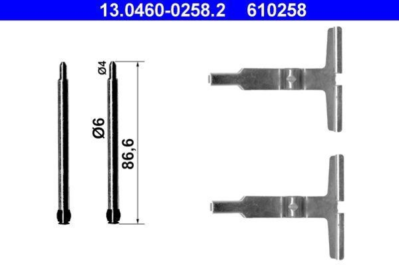 ATE Accessory Kit, disc brake pad