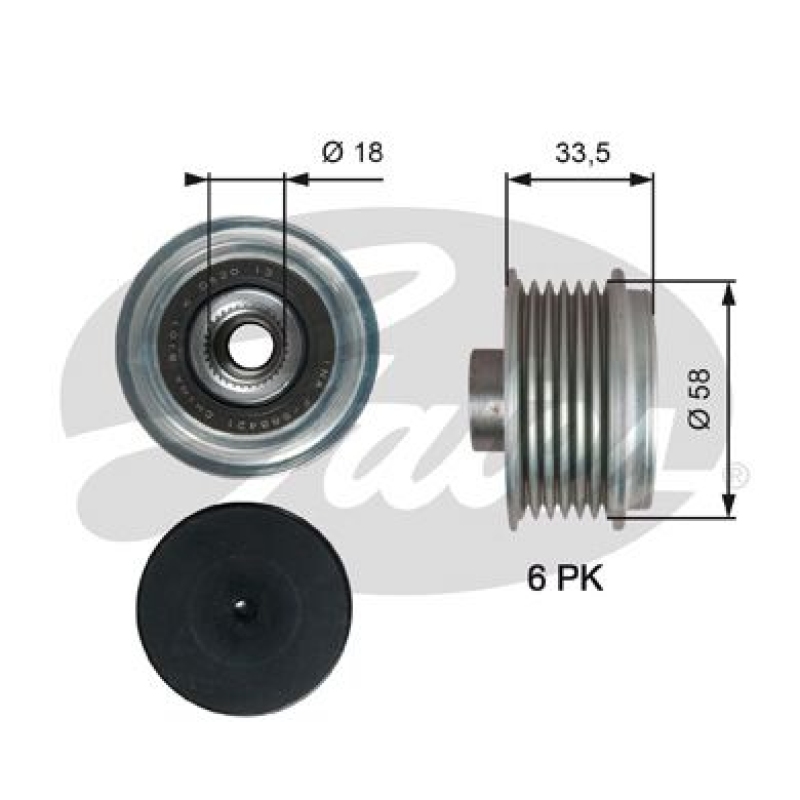 GATES Generatorfreilauf DriveAlign®