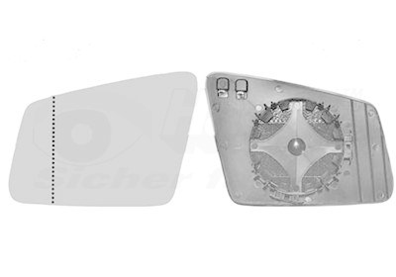 VAN WEZEL Spiegelglas, Außenspiegel * HAGUS * 3044837