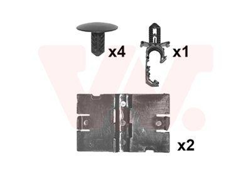 VAN WEZEL Mounting Kit, bonnet