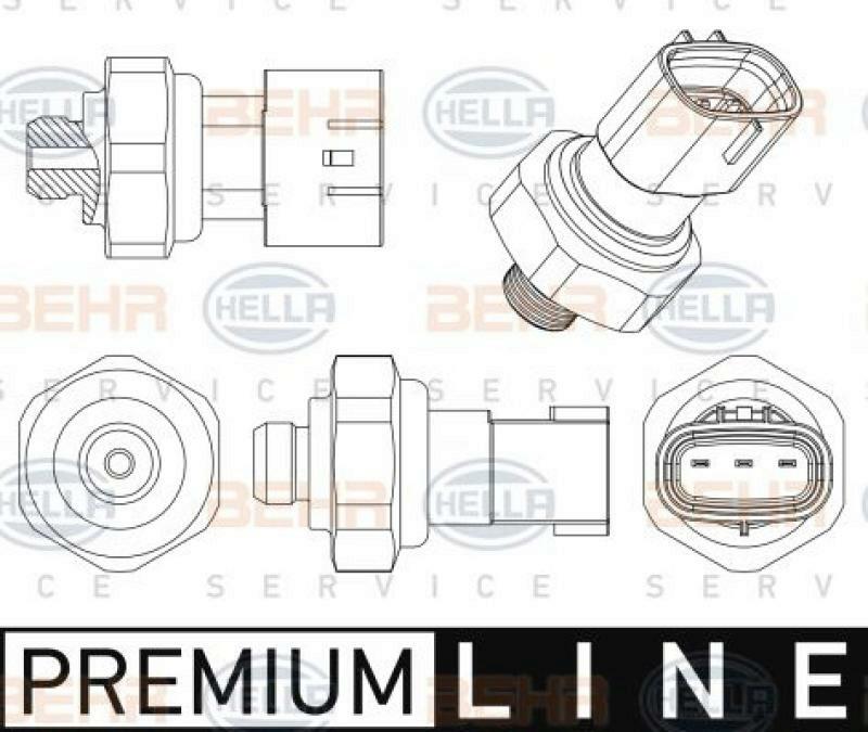 HELLA Druckschalter, Klimaanlage BEHR HELLA SERVICE *** PREMIUM LINE ***