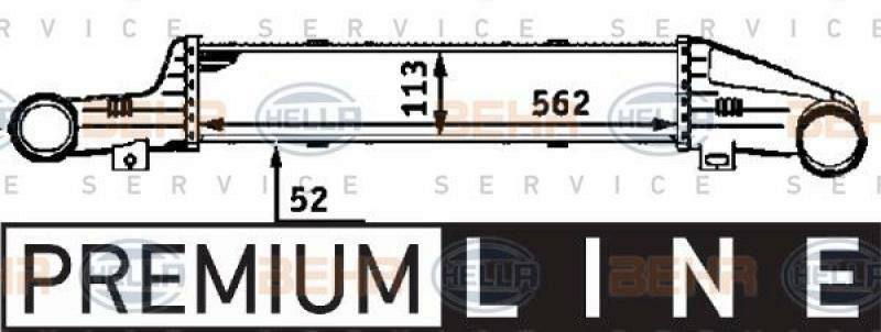 HELLA Ladeluftkühler BEHR HELLA SERVICE *** PREMIUM LINE ***