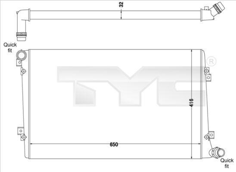 TYC K&uuml;hler, Motork&uuml;hlung 737-0063-R