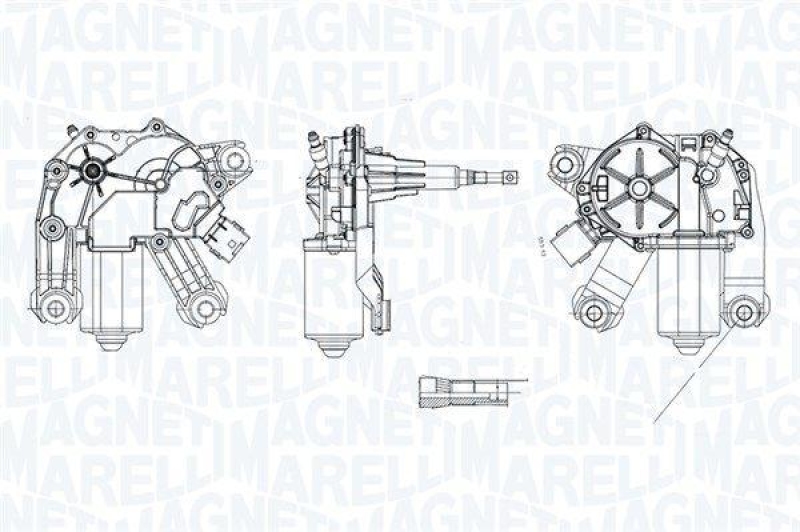 MAGNETI MARELLI Wischermotor 64072700010