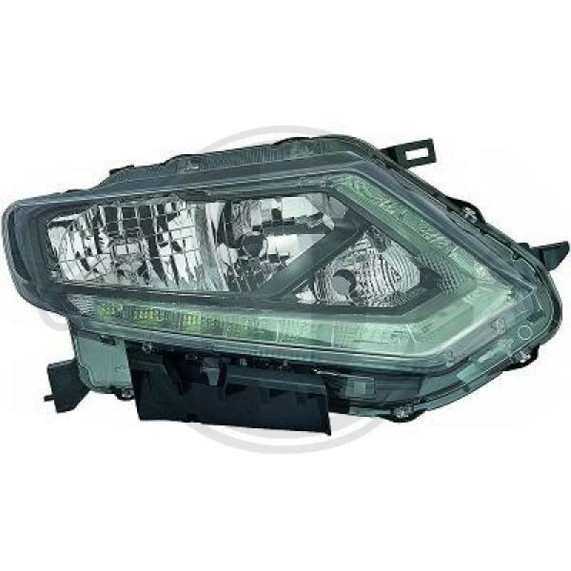 1x Diederichs Hauptscheinwerfer LED H11 H9 Rechts passend für Nissan X-T...