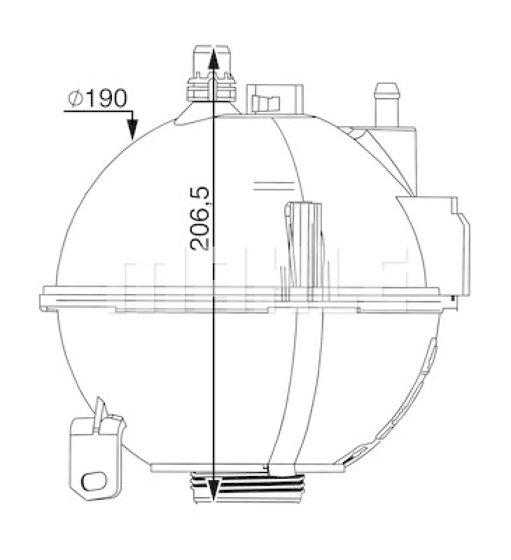MAHLE Ausgleichsbehälter, Kühlmittel BEHR