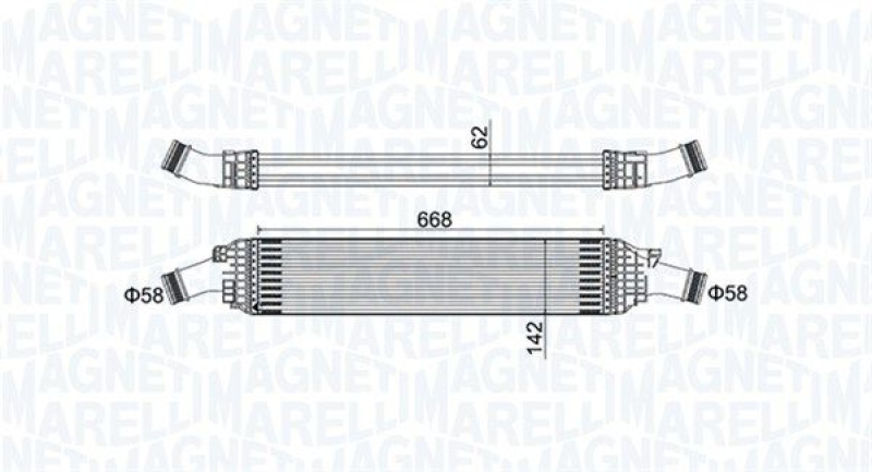 MAGNETI MARELLI Ladeluftkühler