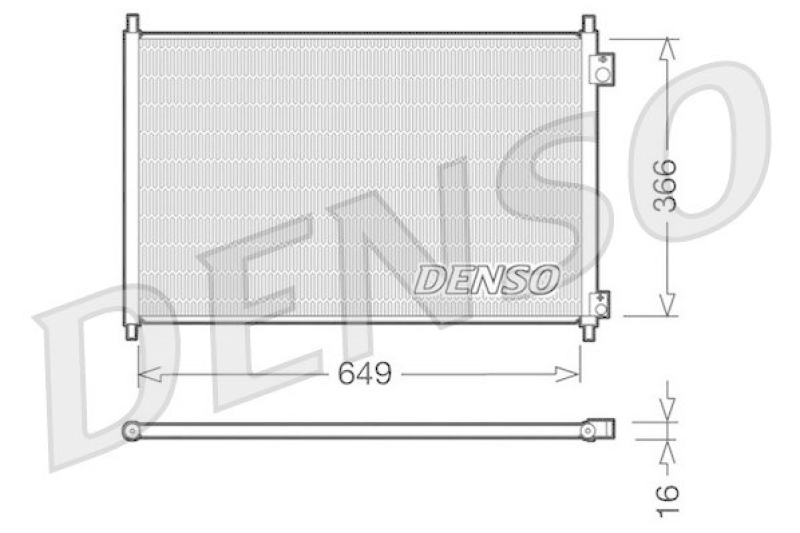 DENSO Condenser, air conditioning