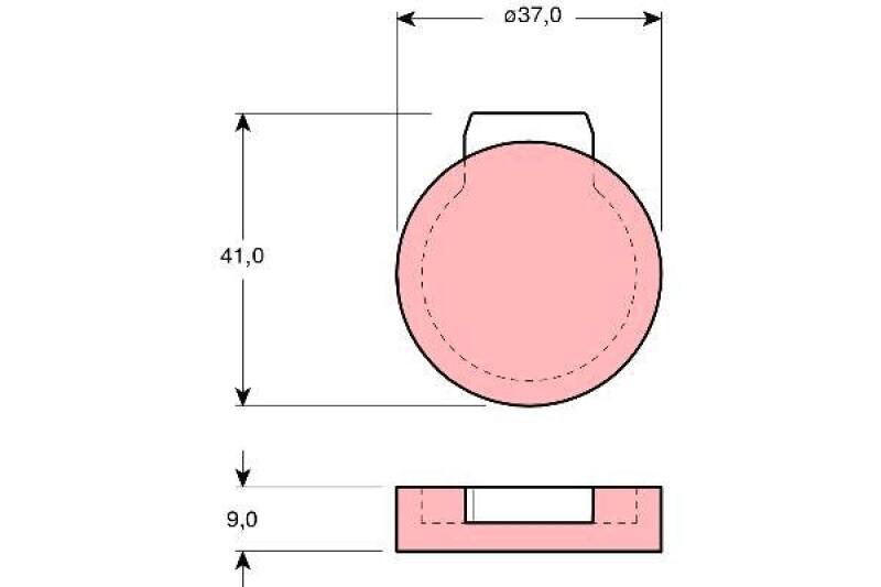 TRW Brake Pad Set, disc parking brake