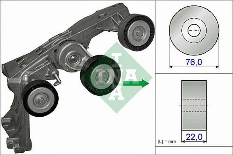 INA Tensioner Lever, v-ribbed belt