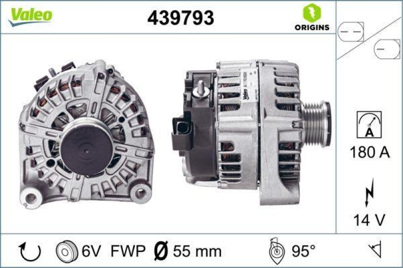 VALEO Generator VALEO ORIGINS NEW OE TECHNOLOGIE