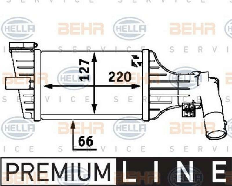 HELLA Ladeluftkühler BEHR HELLA SERVICE *** PREMIUM LINE ***