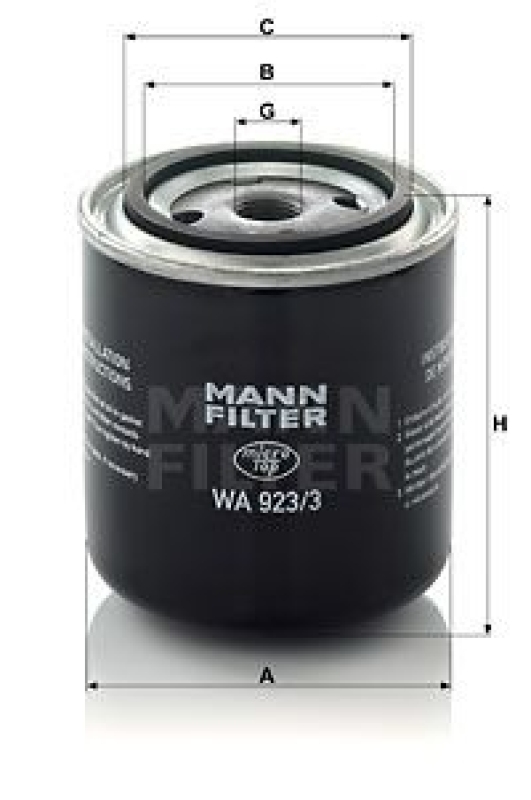 MANN-FILTER Coolant Filter