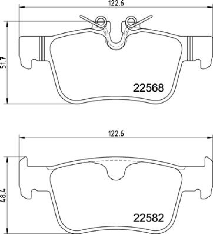 BREMBO Brake Pad Set, disc brake