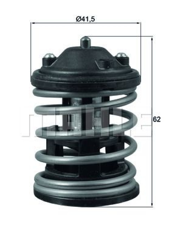 MAHLE Thermostat, coolant BEHR