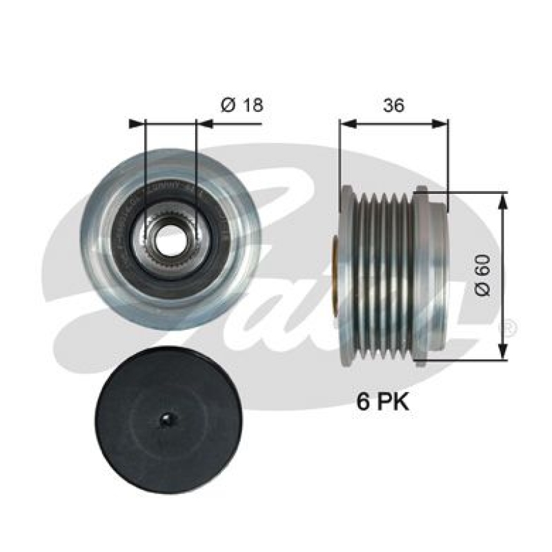 GATES Generatorfreilauf DriveAlign&reg; OAP7215