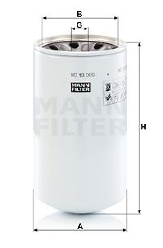 MANN-FILTER Filter, operating hydraulics