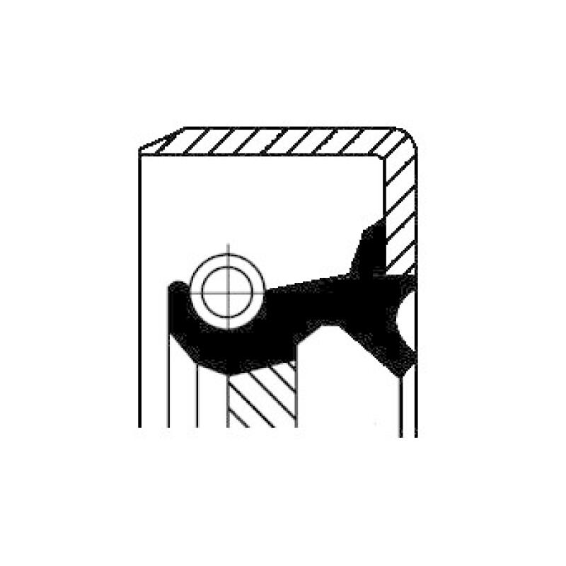 CORTECO Wellendichtring, Differential 19034976B