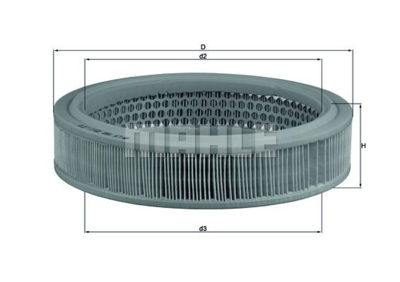 MAHLE Luftfilter LX 160