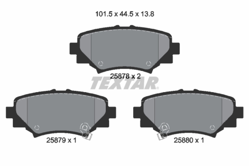 TEXTAR Brake Pad Set, disc brake