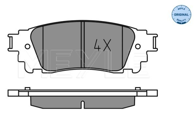 MEYLE Brake Pad Set, disc brake MEYLE-ORIGINAL: True to OE.