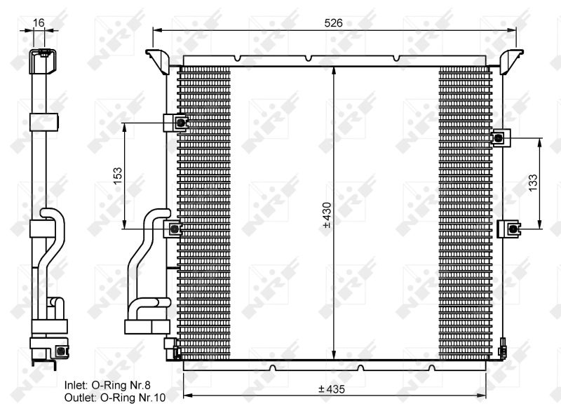NRF Condenser, air conditioning