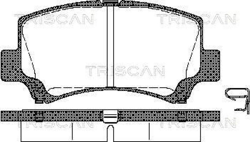 TRISCAN Brake Pad Set, disc brake