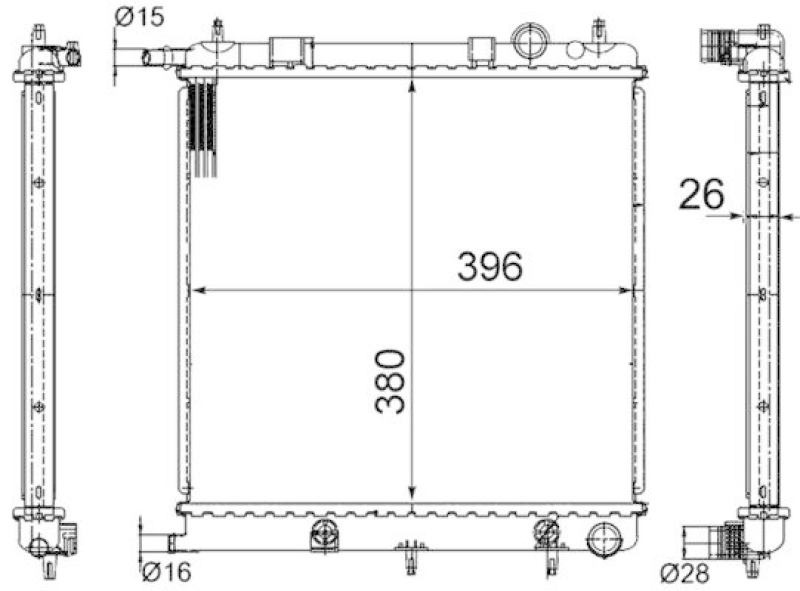 MAHLE Radiator, engine cooling BEHR