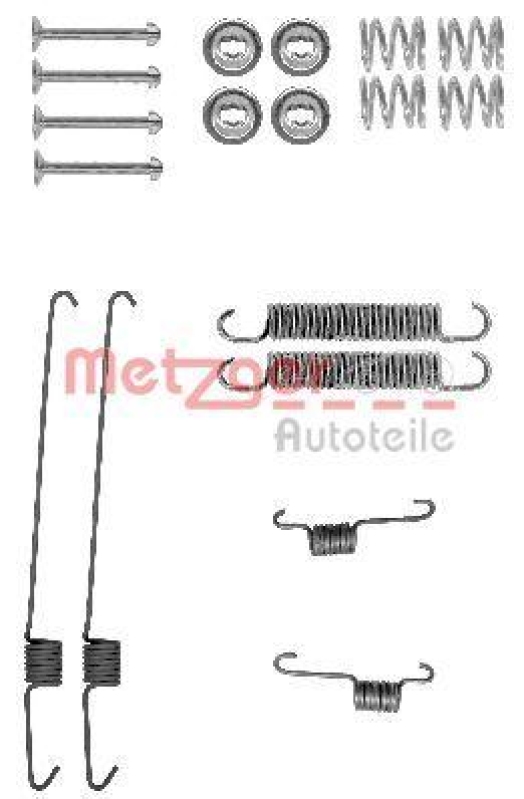 METZGER Zubeh&ouml;rsatz Bremsbacken Trommelbremse Montagesatz 105-0001