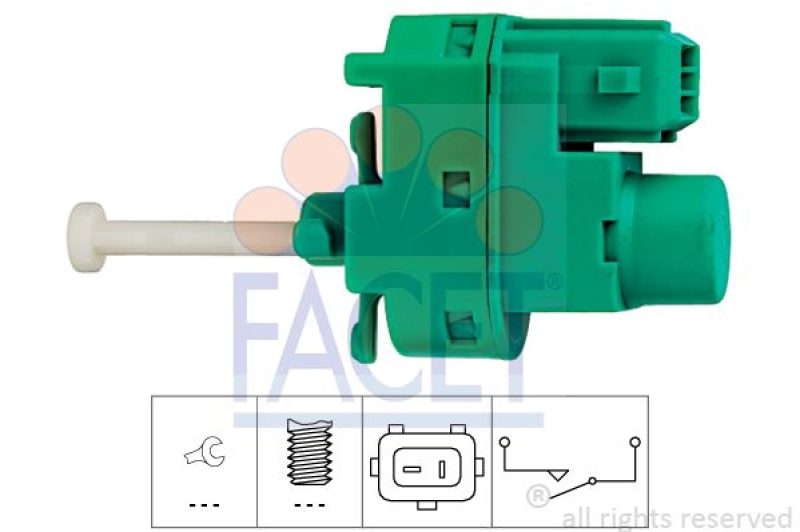 FACET Bremslichtschalter Made in Italy - OE Equivalent